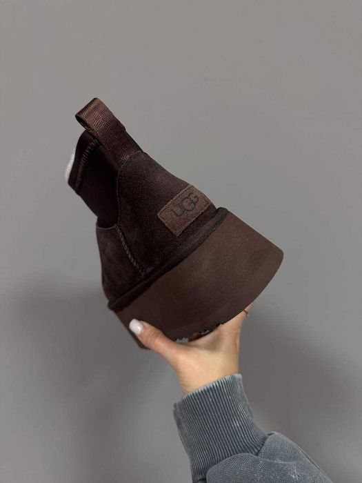 Уггі UGG Dipper Mini Chocolate premium АКЦІЙНА ЦІНА натуральні