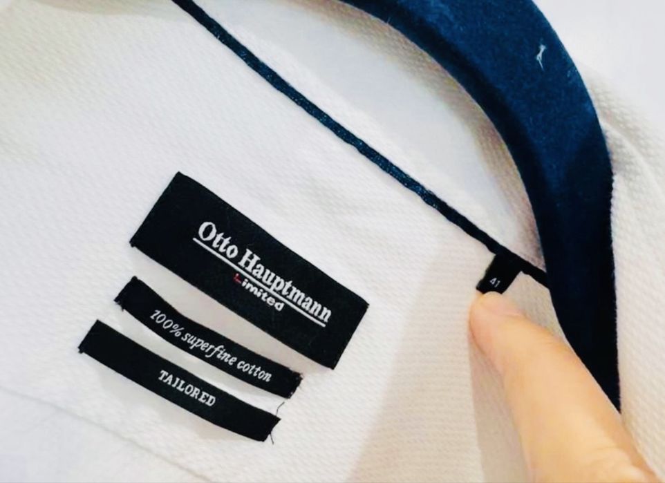 Koszula męska biała tailored 41 Otto Hauptmann