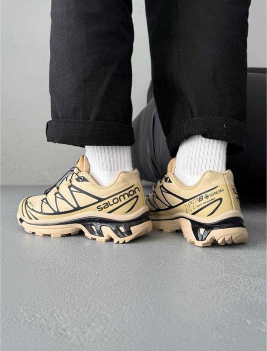 (БЕЗ ПЕРЕДОПЛАТИ)Salomon XT-6 Gore-tex Beige Brown Соломони ХТ-6