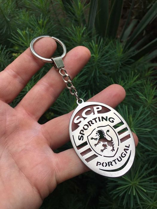 Брелок для ключів ФК  Sporting із нержавіючої сталі
