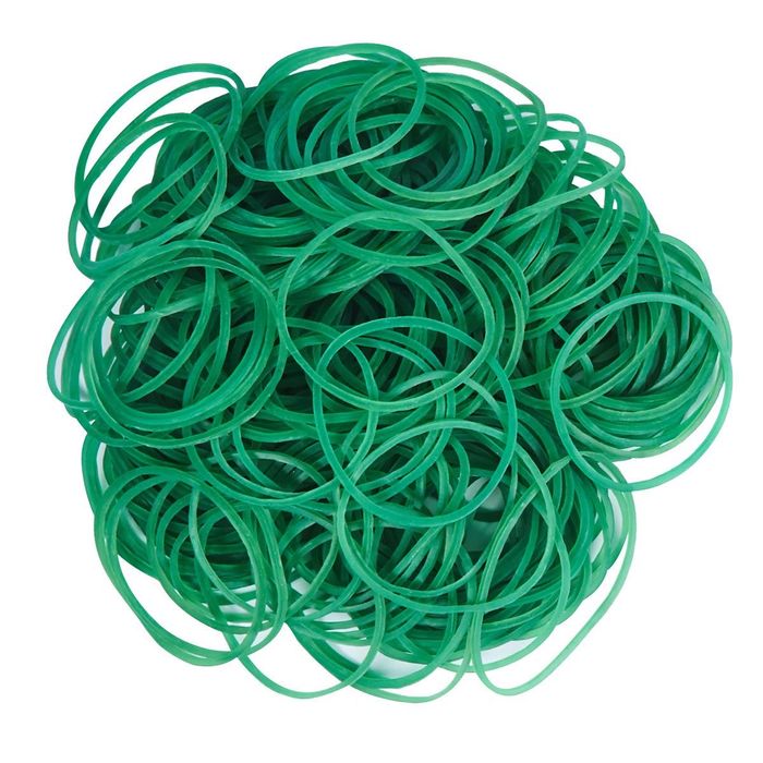 Gumki recepturki 30/50/80 x1.5x1.5 zielone 1 kg