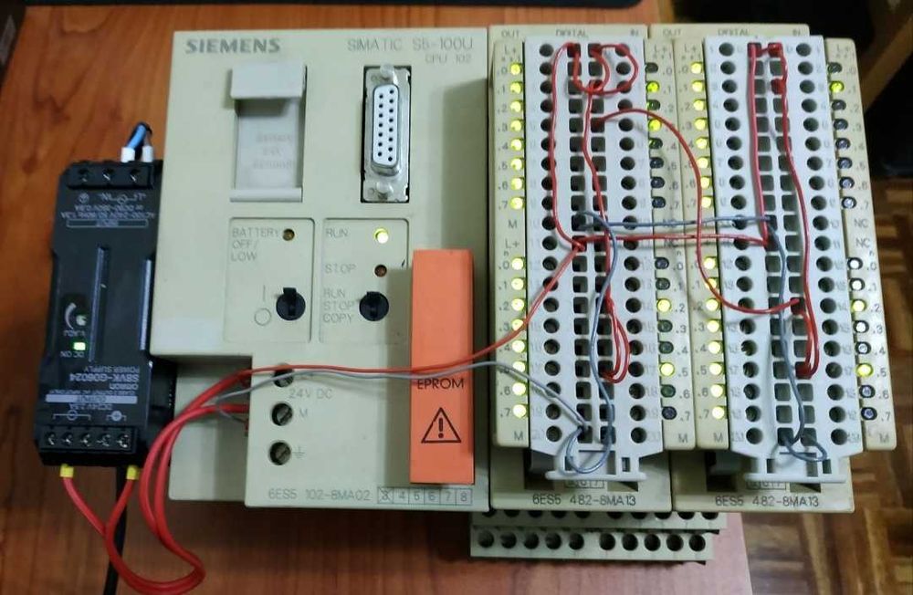 Kit automato S5 PLC Siemens Simatic S5-100U com CPU_102