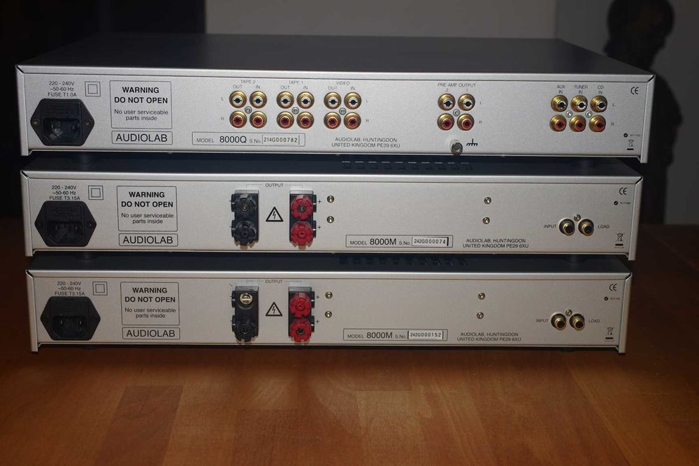 audiolab 8000Q + 2x audiolab 8000M (preamp + 2 monobloki) zestaw