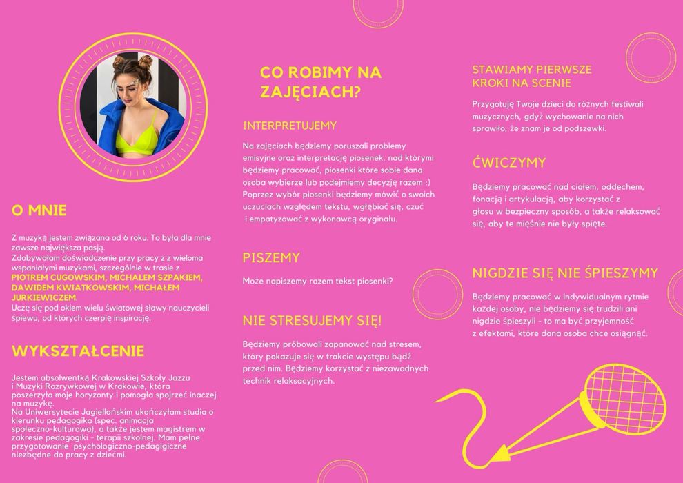 Warszawa! Lekcje śpiewu-półfinalistka “The Voice of Poland”, pedagog