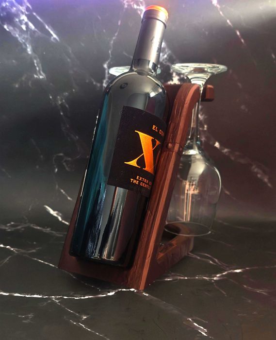 Stojak BALANS – Magiczna Półka na Butelkę Wina i Kieliszki