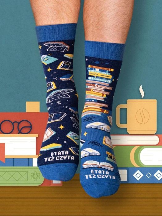 Skarpety Tata też czyta 41-46