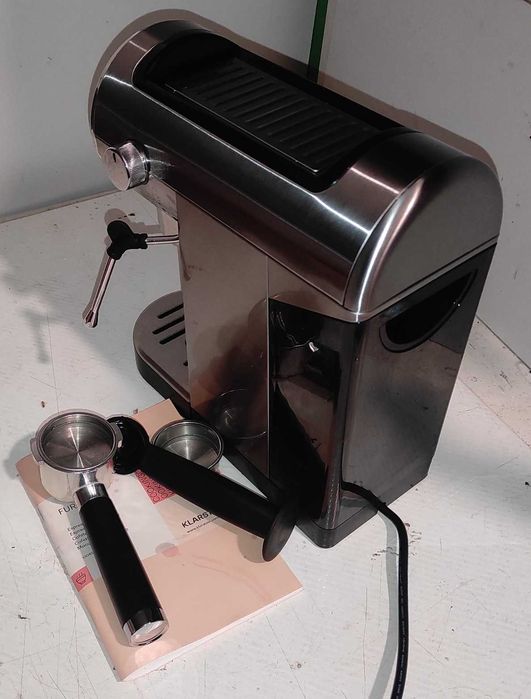 Еспрессо-машина Klarstein Furore з нержавіючої сталі компактна 20 бар