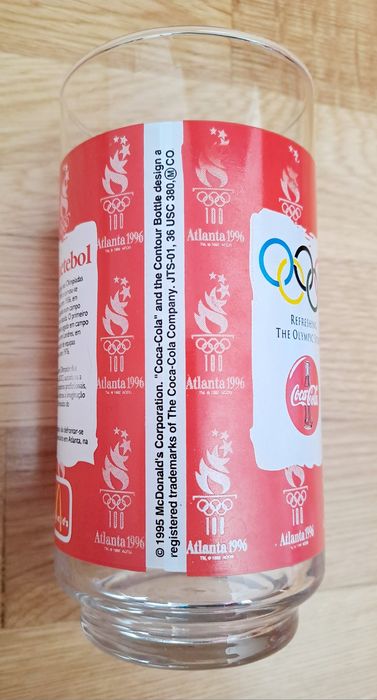 Copo vintage McDonald's 1995 Coca-Cola Jogos Olímpicos Atlanta 1996
