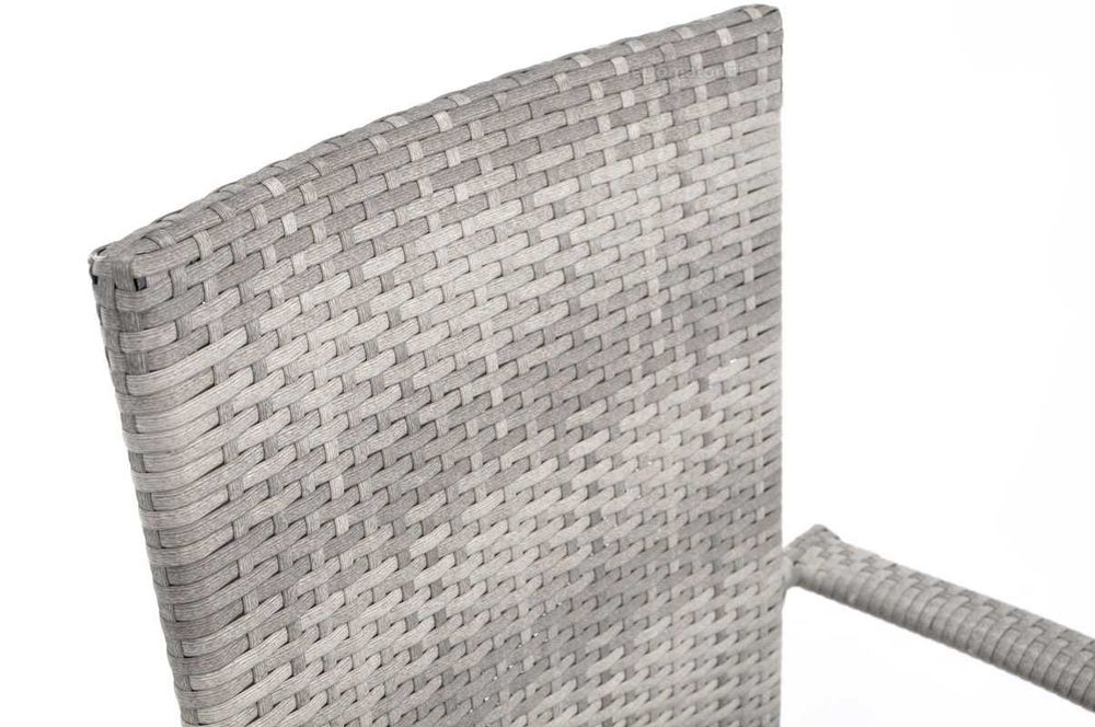 Zestaw Jadalniany Technorattanowy Na Ogród/Taras Szary 6-osobowy