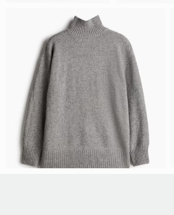 H&M светр сірий М