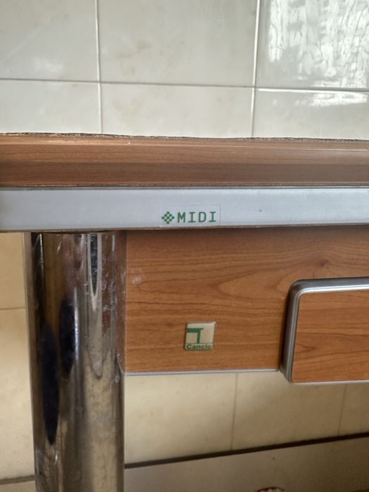 Mesa de cozinha extensível com 2 bancos
