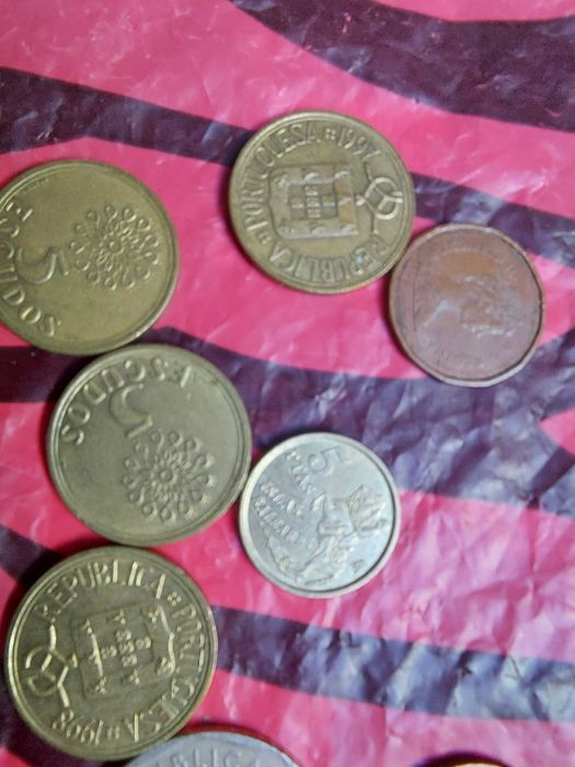 Moedas antigas varios paises