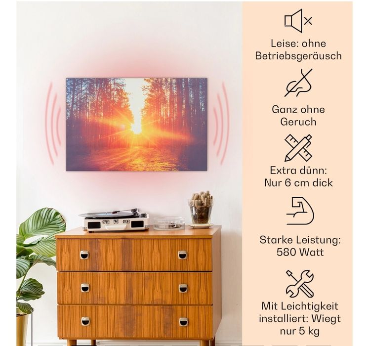 Инфракрасный обогреватель Klarstein Wonderwall Air Art Infinite 580