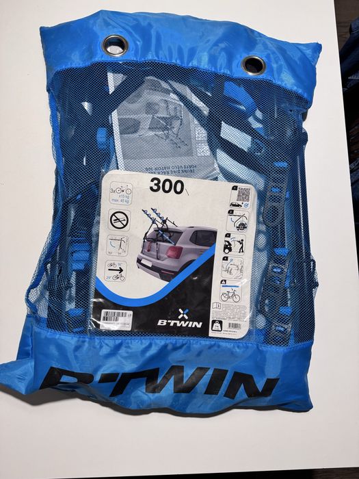 Bagażnik rowerowy B'Twin 300 (Decathlon) na klapę —  3rowery