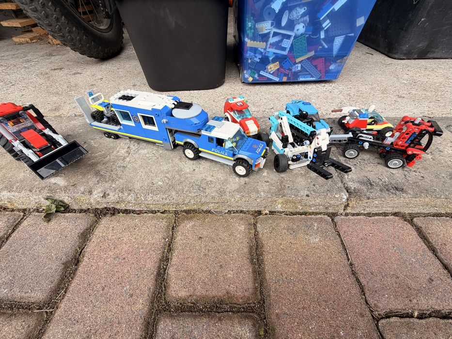 Lego policja traktor ciezarokwa