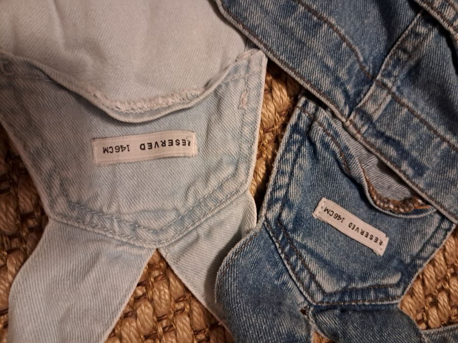 Spodenki ogrodniczki jeans Reserved jak nowe krótkie 146