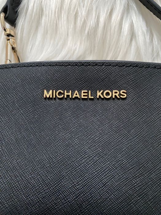 Torebka damska czarna mini Selma skórzana na ramię Michael Kors