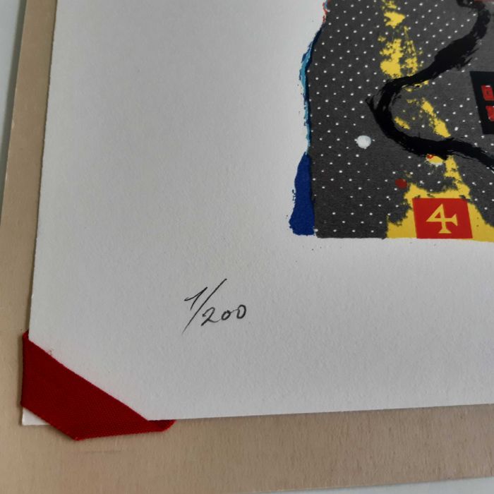 Serigrafia 1/200 A4 Rico Sequeira O Turno da Noite TVI