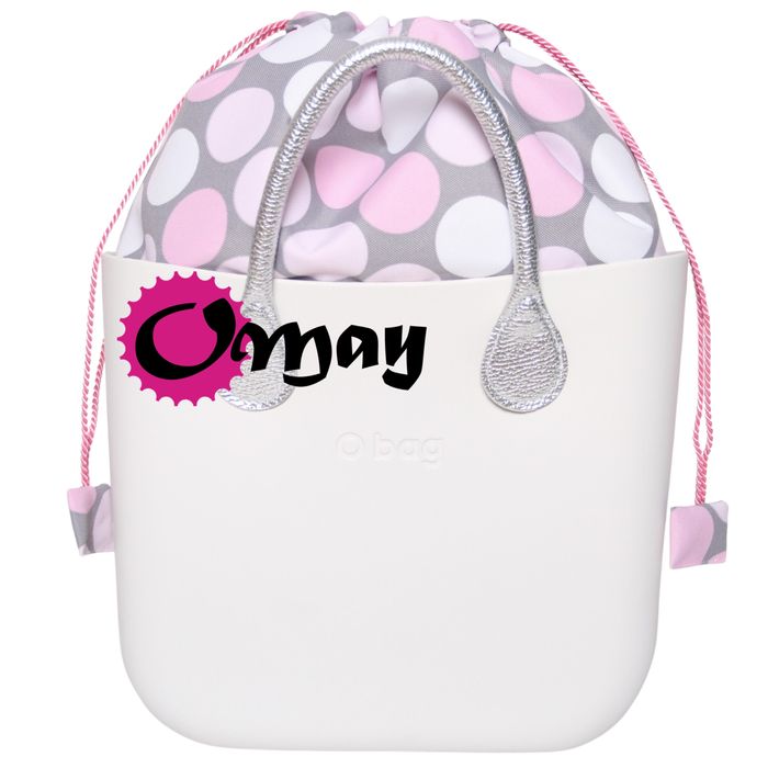 organizer do OBAG MINI worek grochy różowe szary komin VIP OMAY