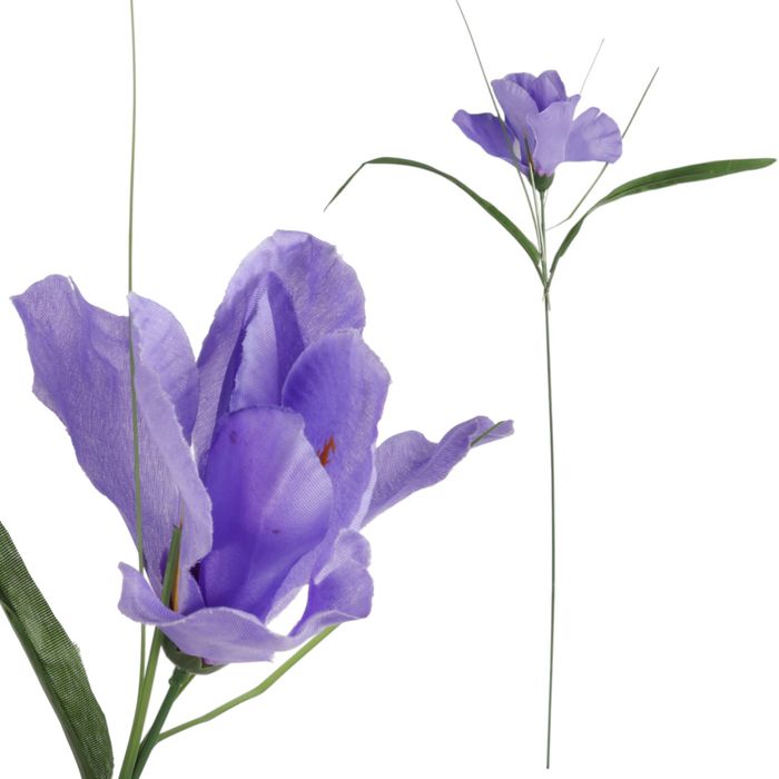 irys kwiat sztuczny z trawką 50 cm