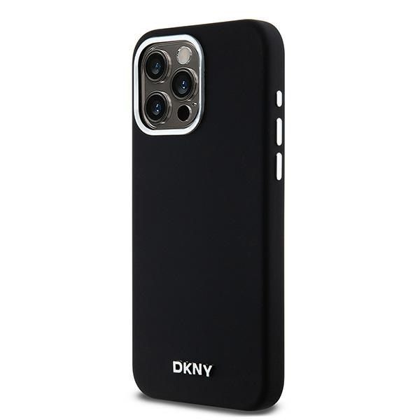 DKNY DKHMP14XSMCHLK iPhone 14 Pro Max6.7" czarny/black hardcase Liquid Silicone Small Metal Logo MagSafe