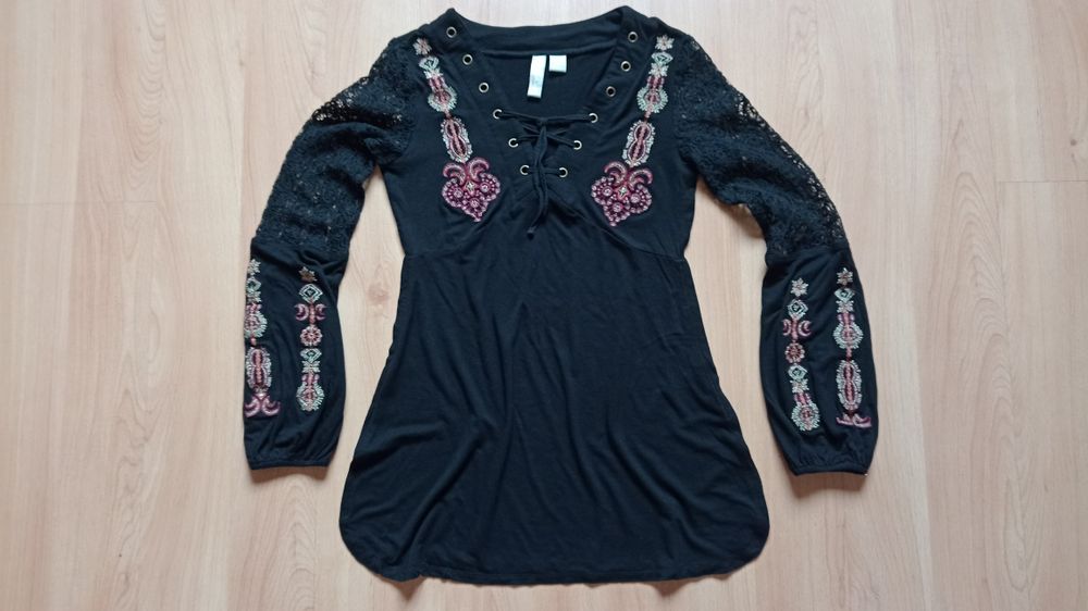 Bluzka Gothic gotycka haft koronka