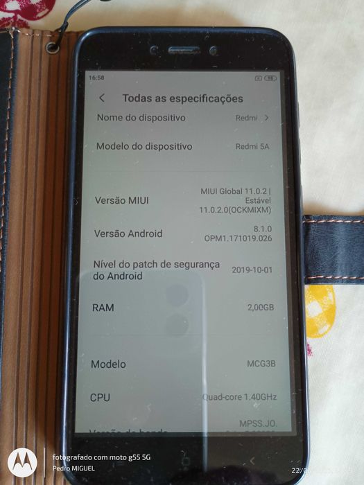 Xiaomi Redmi 5A + Carregador c/ cabo + Capa livro63824237573633122