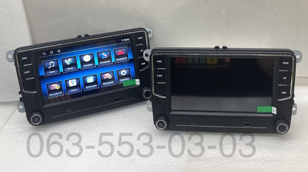 Volkswagen магнитола (как RCD RNS) ОПТ 4/64Gb CarPlay DSP Качество!