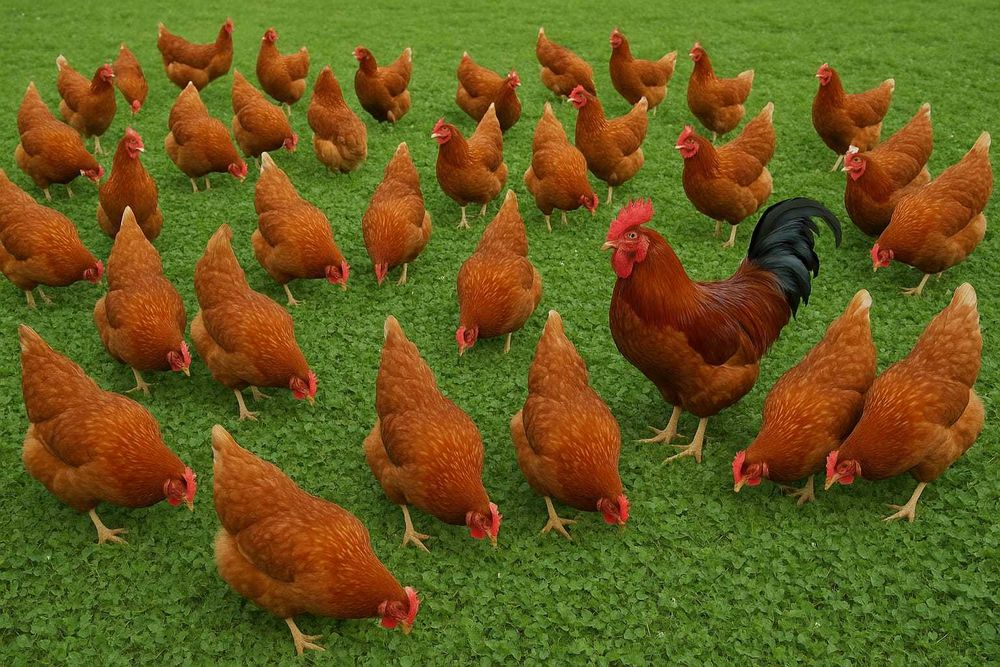 Kury na jajka Rosa z jajkiem, Leghorn