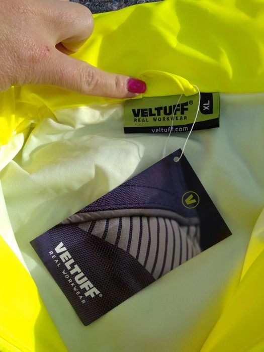 Kurtka ortalionowa robocza odblaskowa rozm. XL NOWA