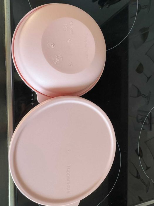 Różowe misieczki 450ml., Tupperware, nowe