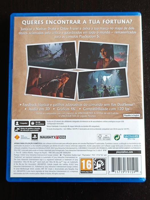 Uncharted Remastered PS5