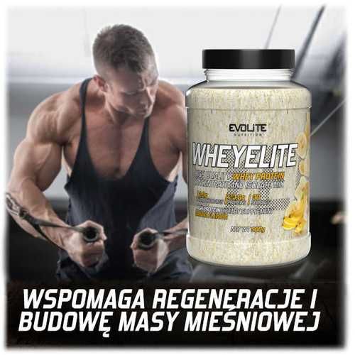 Evolite WheyElite 900g Białko WPC WPI Odżywka Białkowa Malinowa
