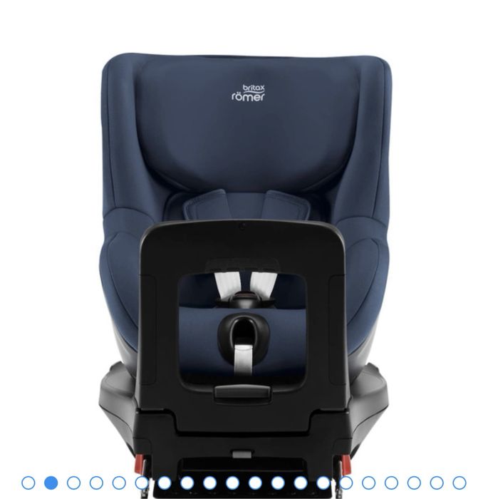 BRITAX ROMER Dualfix Indigo Blue obrotowy fotelik 61-105cm