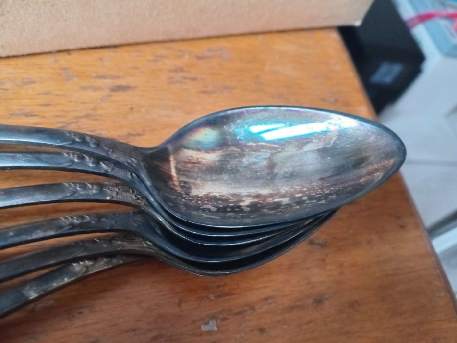 Набор советский мельхиоровый Троянда