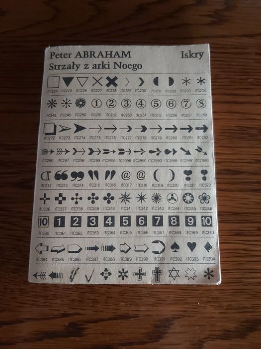 Strzały z arki Noego Peter Abraham 1984