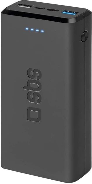 Powerbank SBS 20000 mAh Fast Charge 10W 2 USBs Black