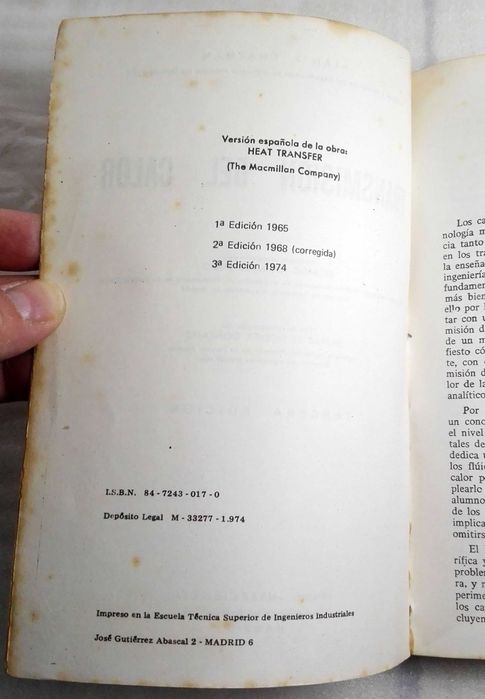 Livro Transmision del Calor