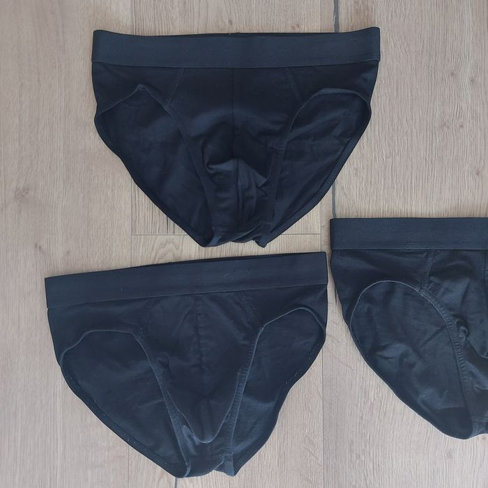 Majtki slipy r.M czarne 3 pary h&m  bdb jak nowe