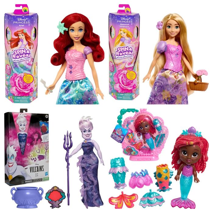 Лялька Disney Princess Ariel Rapunzel Ursula  Hasbro Русалочка принцес