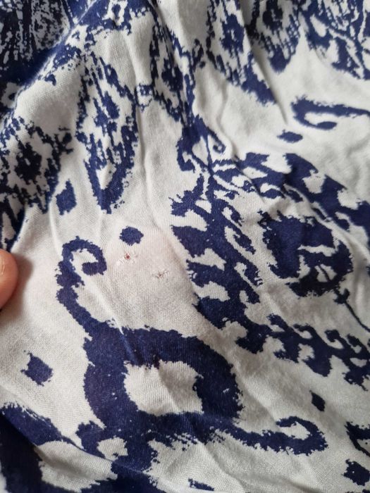 Letni cienki kombinezon w rozm S/M biało niebieski