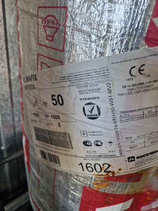 Wełna izolacyjna 50 samoprzylepna klimafix