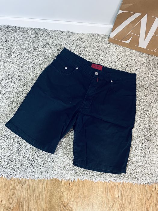 Granatowe spodenki szorty pierre cardin szorty cargo rozm S