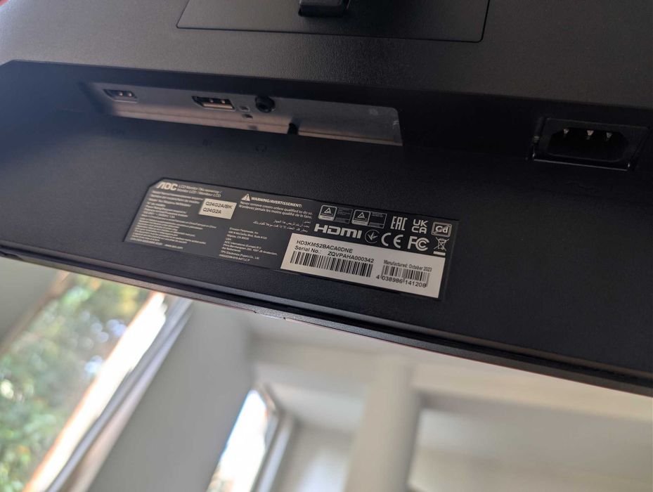Monitor gaming AOC Q24G2A/BK 24'' - Quad HD IPS - 1 ms