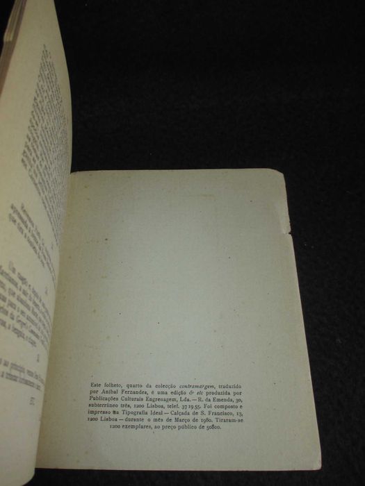 Livro O Fim do Mundo Filmado pelo Anjo Blaise Cendrars &etc