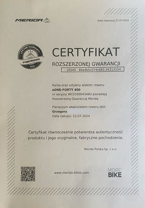 Merida eONE-FORTY 400 shimano AM
