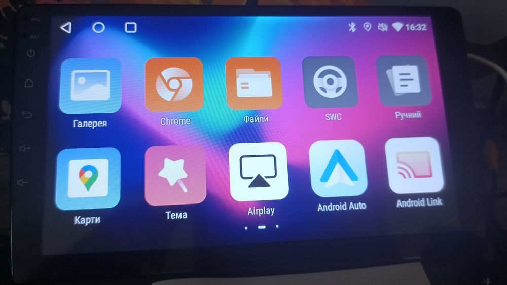 Андроїд магнітола 9дюйм 2din+камера, Android auto, Carplay 2/32, 2/64GB