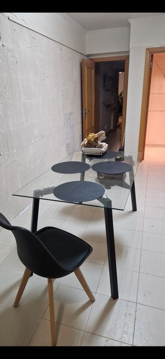 Mesa vidro 140×80 Alcochete