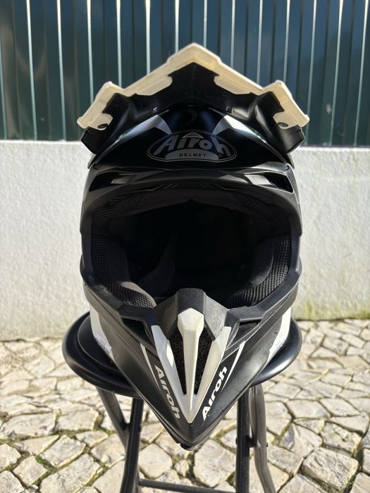 Capacete motocross enduro moto cross mota off road equipamento fato