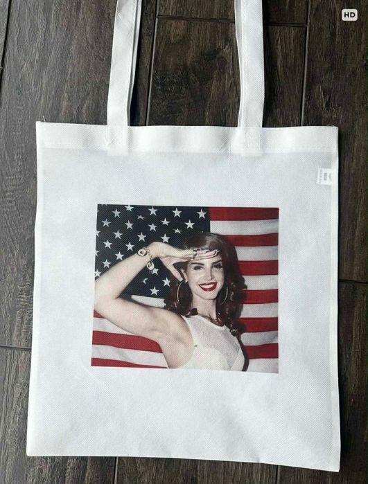 Torebka torba tote bag materiał non woven lana del rey
